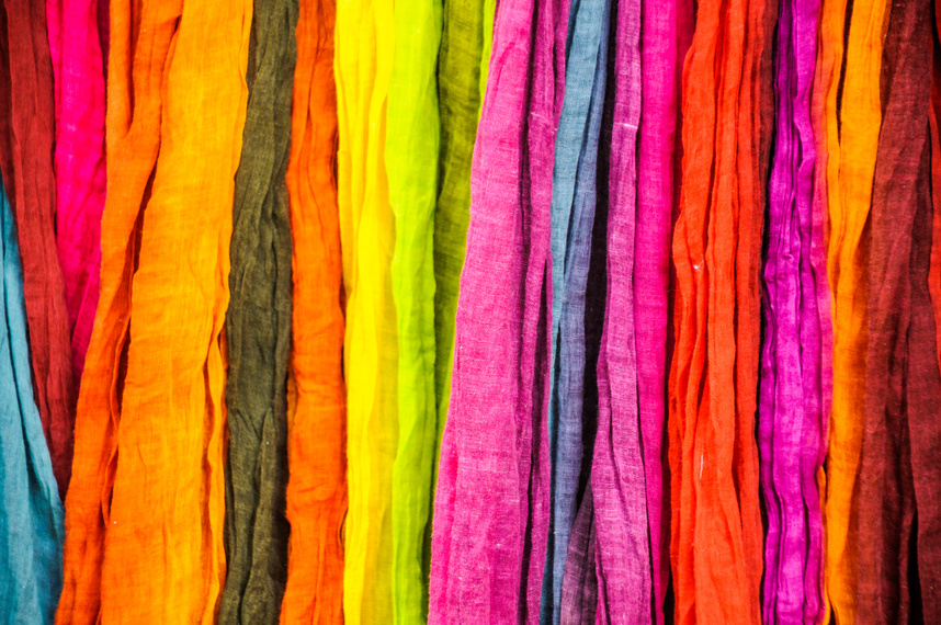 Brightly Dyed Cloth